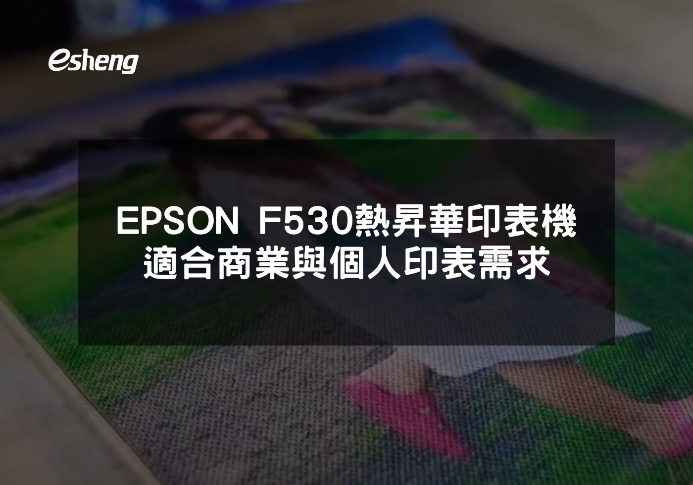 EPSON F530印表機滿足多元印表需求