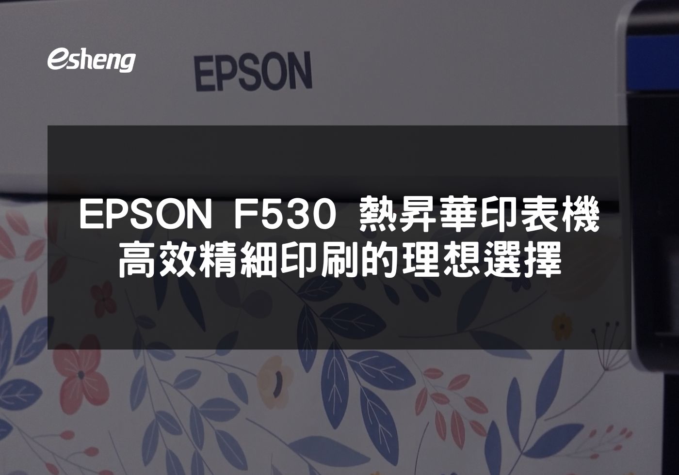 EPSON F530熱昇華印表機全面評測與應用指南