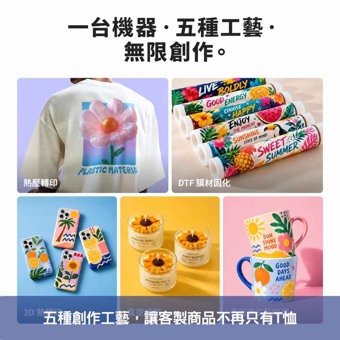 五種創作工藝,讓客製商品不再只有T恤