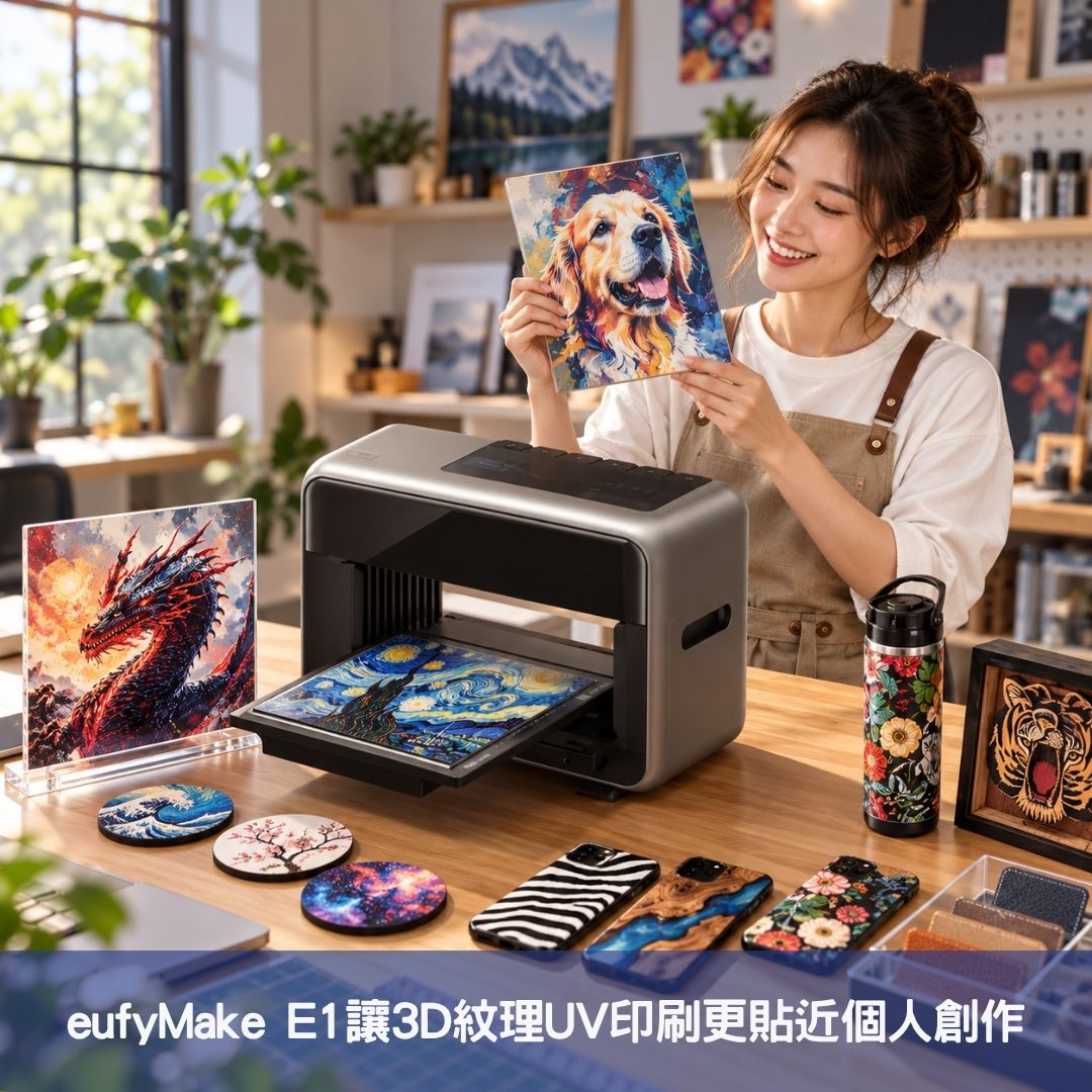 eufyMake E1讓3D紋理UV印刷更貼近個人創作